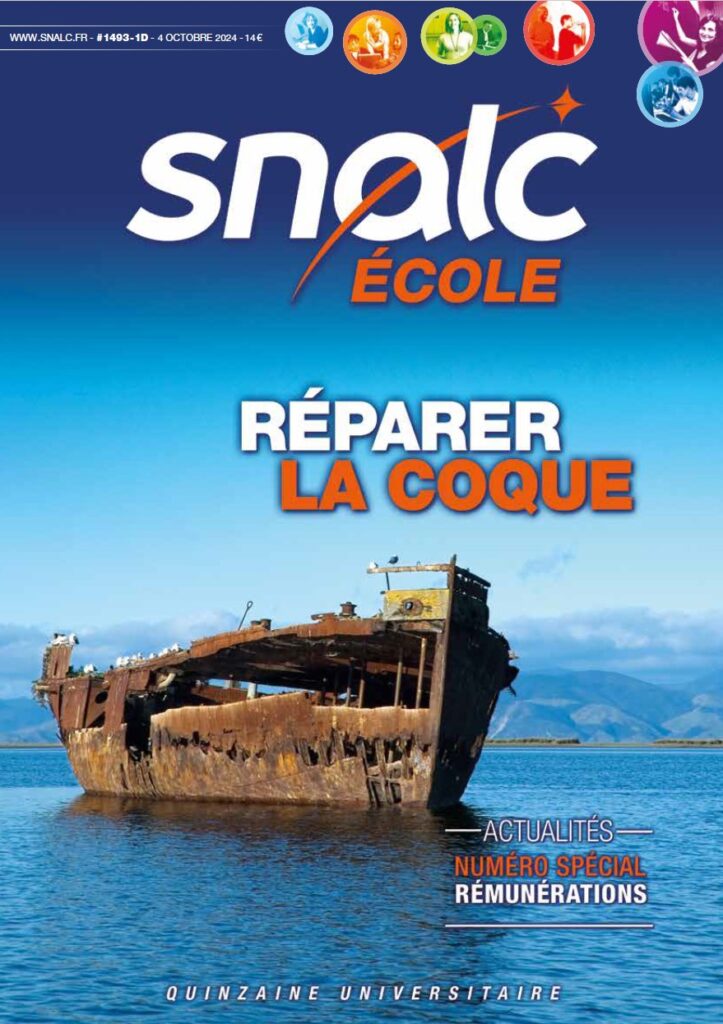 QU1493 SNALC Ecole : "Réparer la coque"