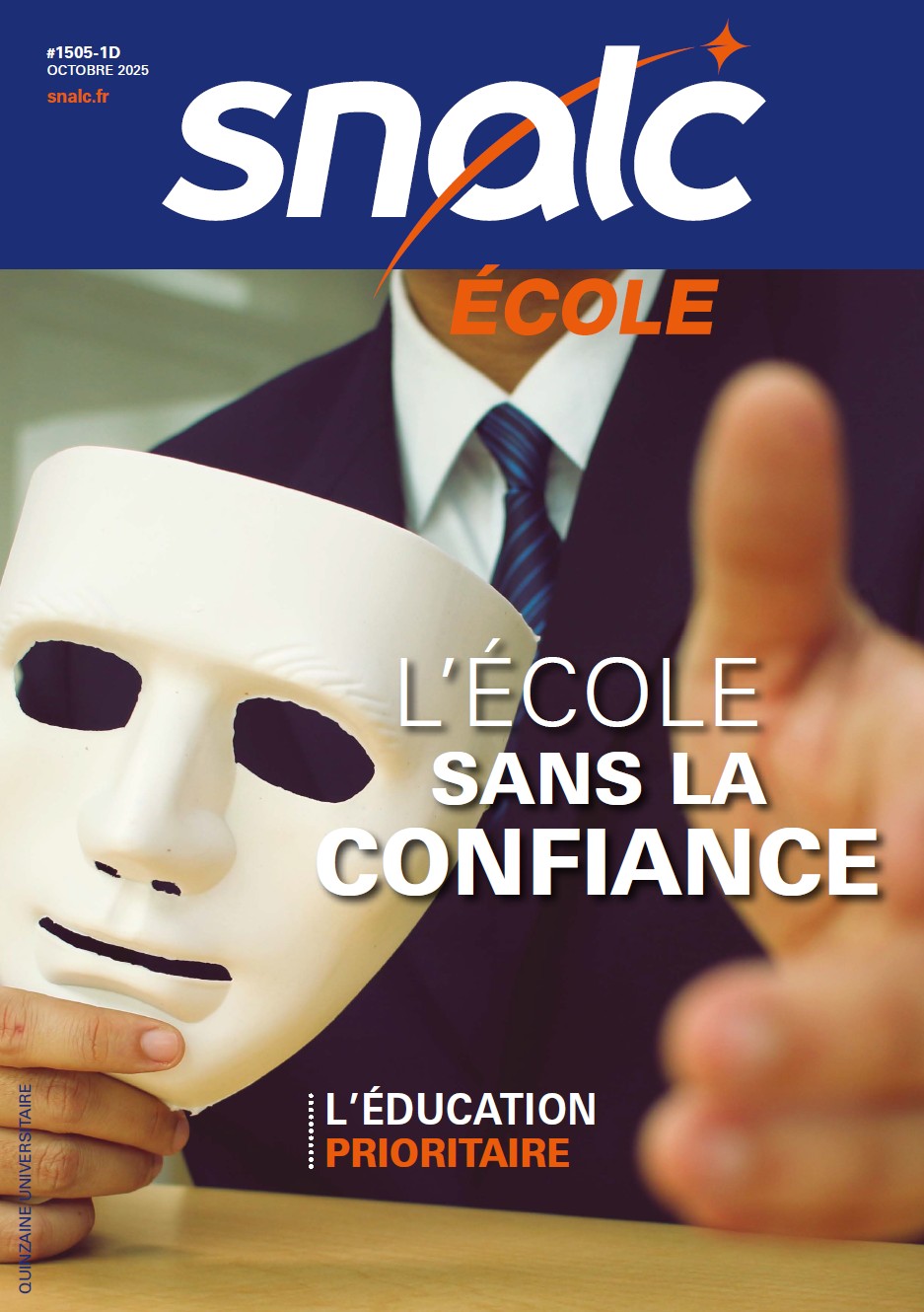 "L'école sans la confiance" (n°1505 École, octobre 2025)