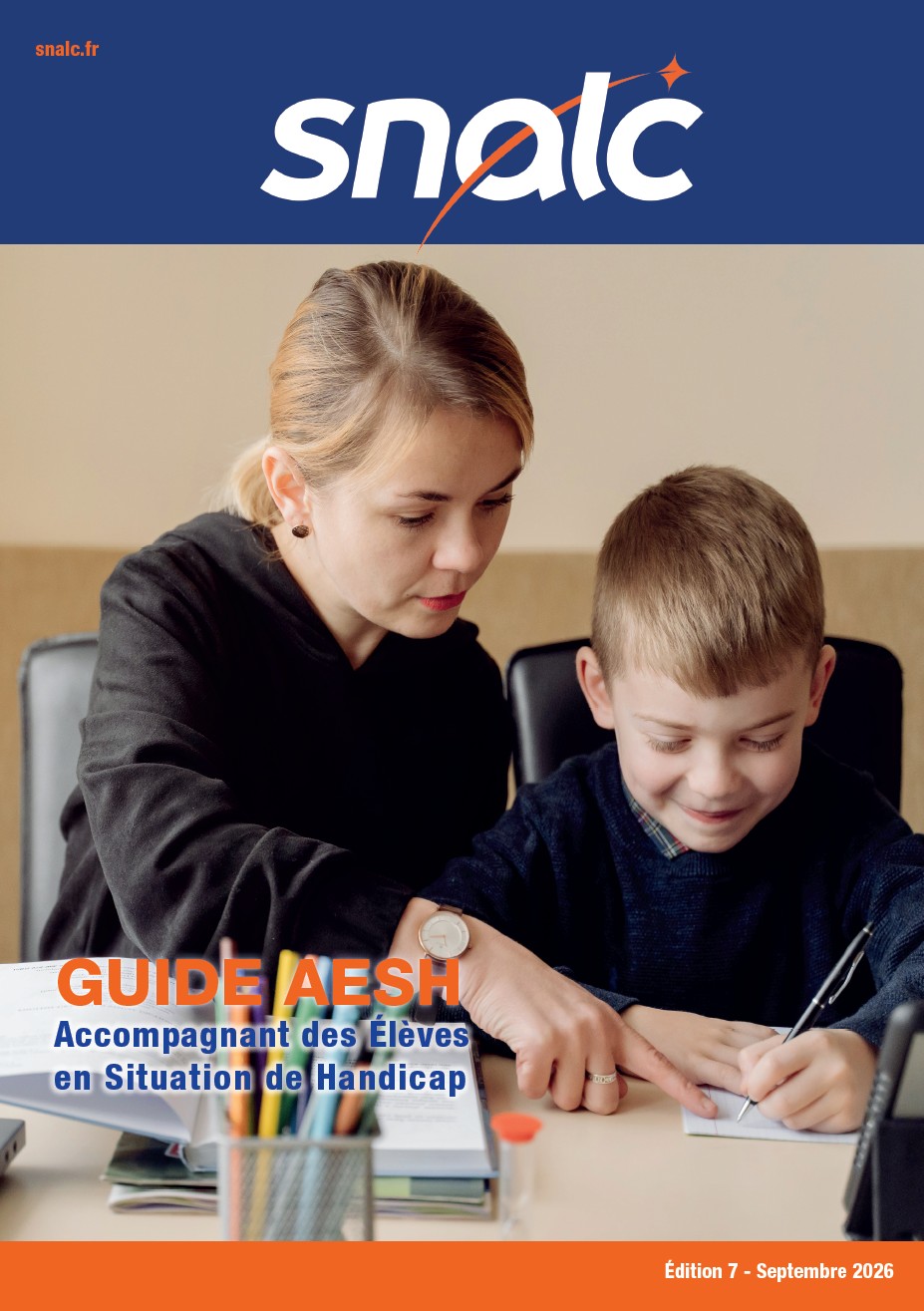 Guide AESH SNALC, édition 2026-2027