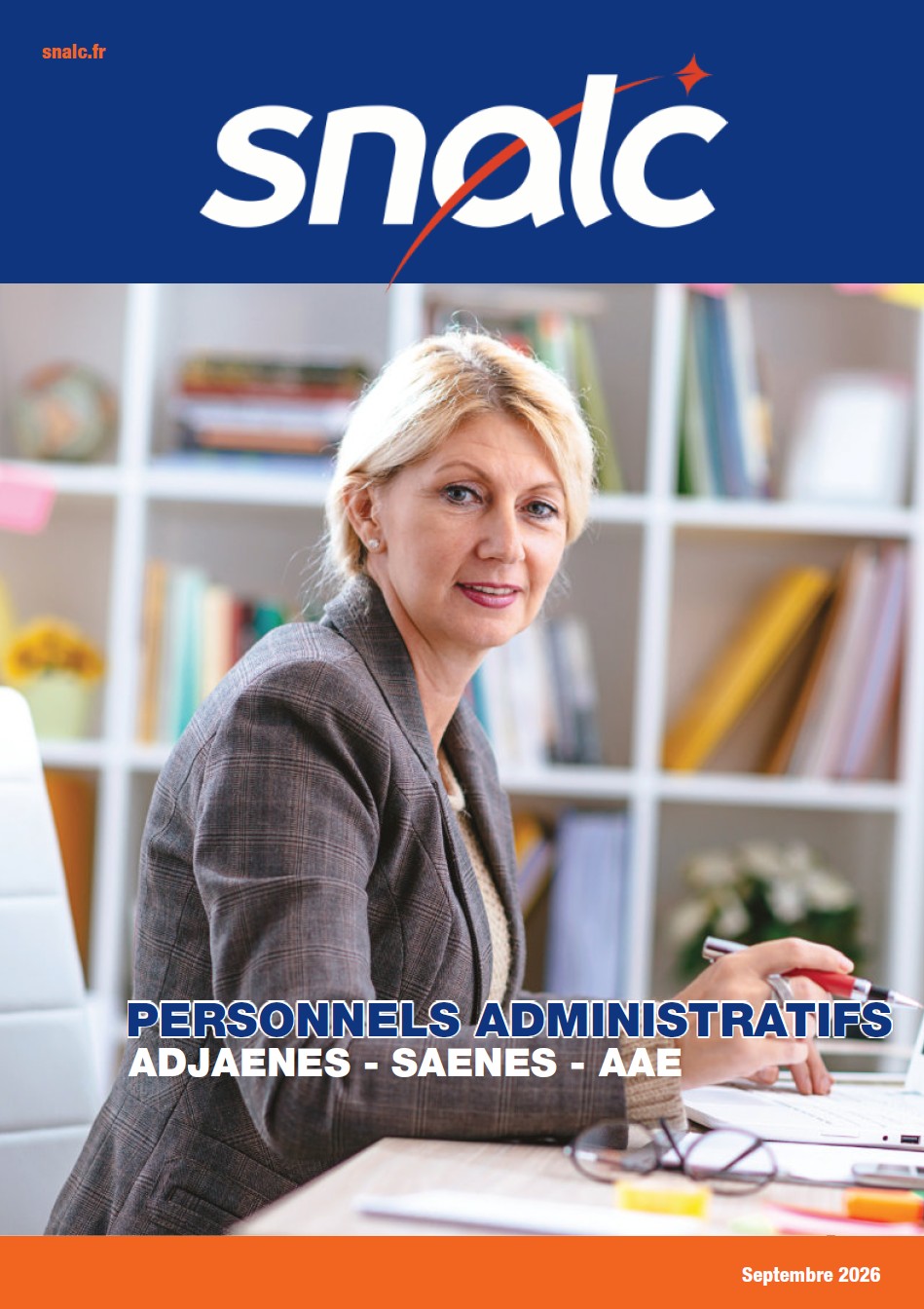 Guide Personnels administratifs SNALC, édition 2026-2027