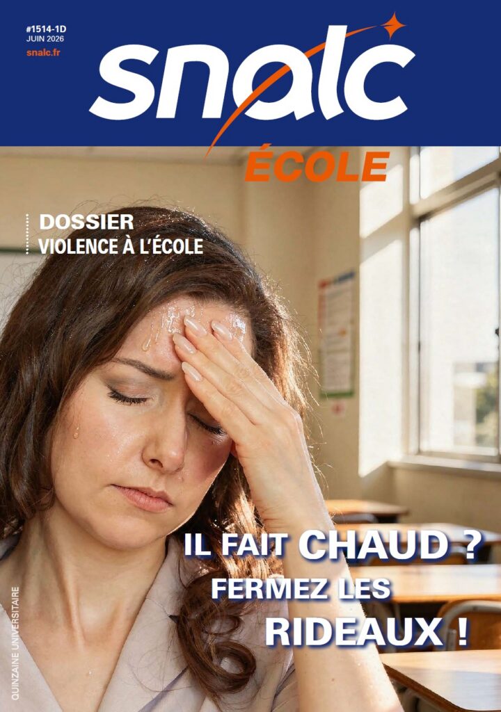 "Il fait chaud ? Fermez les rideaux !" (n°1514 École, juin 2026)