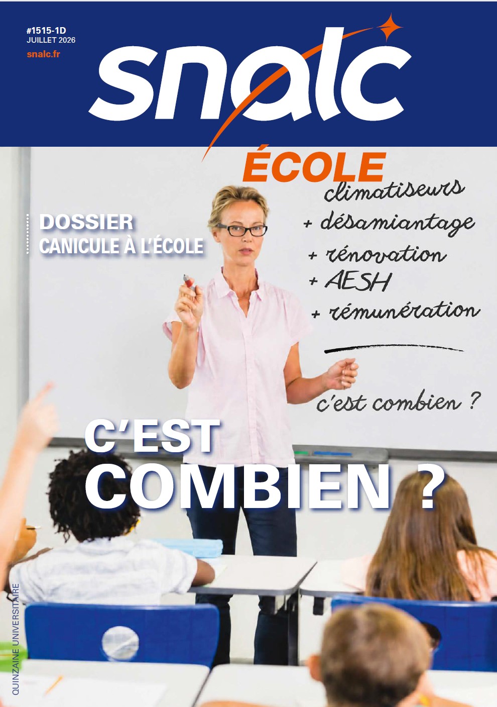 "C'est combien ?" (n°1515 École, juillet 2026)